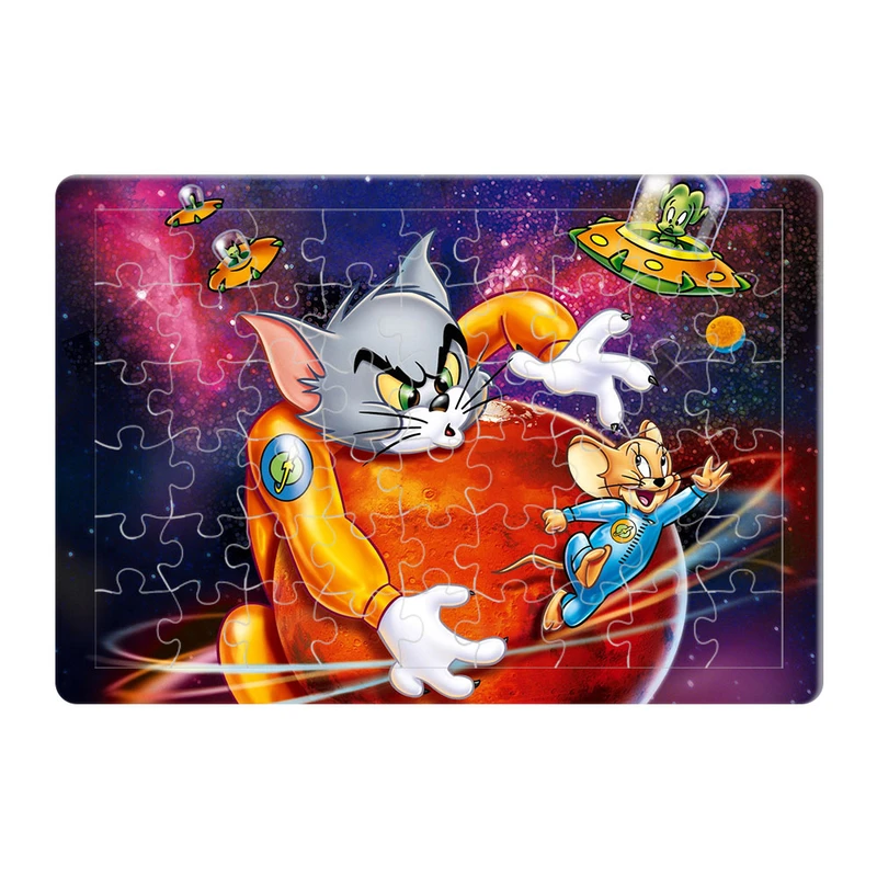 پازل 54 تکه هومرو مدل PL692 طرح انیمیشن تام و جری