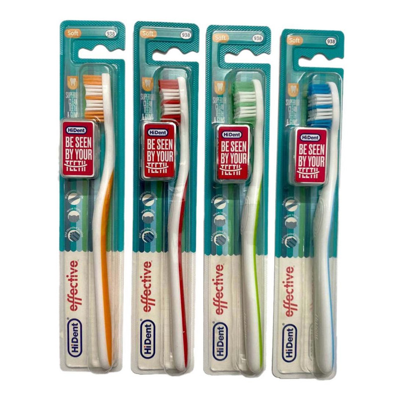 مسواک های دنت مدل 938 با برس نرم مجموعه 4 عددی