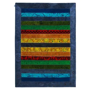 کلاژ فرش  سه متری سبحه طرح چهل تکه پچ ورک کدFDC-4694