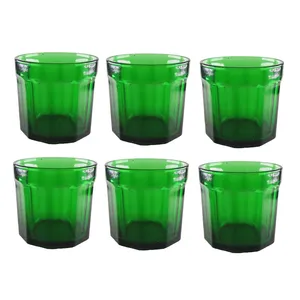 لیوان شیشه ای مدل طرح دار بسته 6 عددی