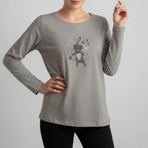 تی‌شرت راحتی آستین بلند زنانه ناربن مدل WT3950