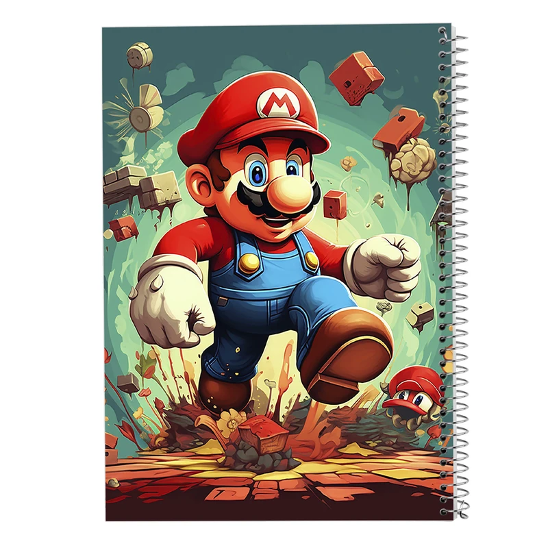 دفتر مشق 50 برگ مدوپد مدل سوپرماریو super mario کد DF2889