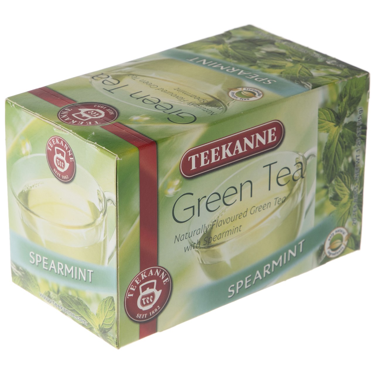 چای سبز کیسه ای تی کانه مدل Spearmint بسته 20 عددی
