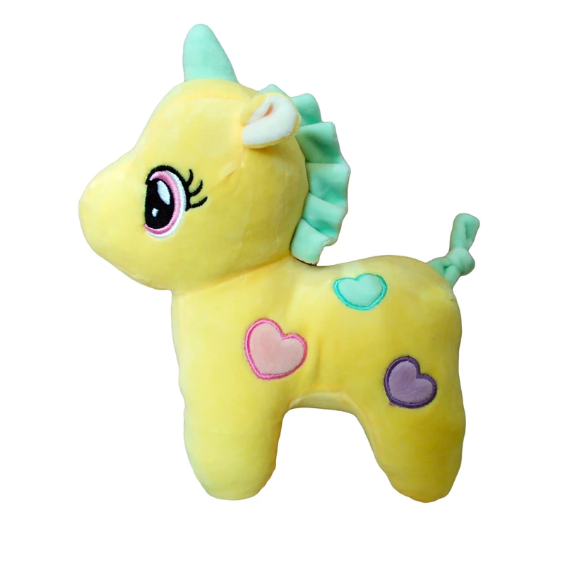 عروسک طرح یونیکورن مدل قلب ارتفاع 25 سانتی متر