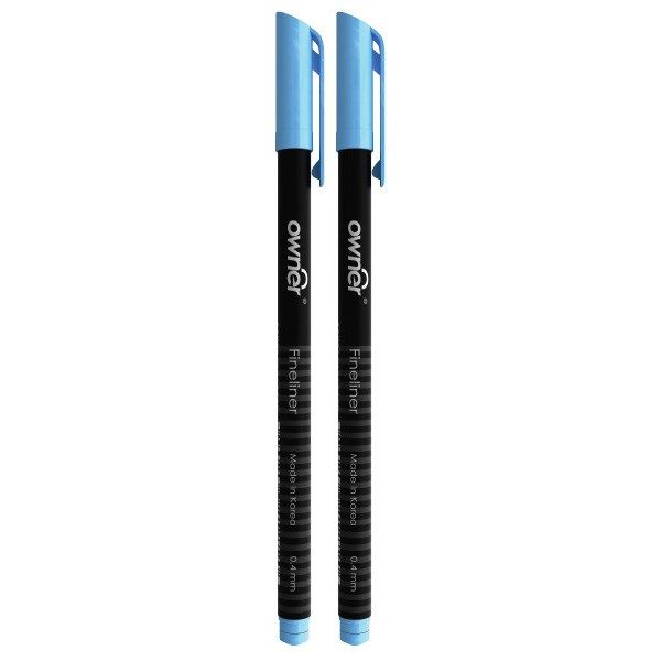 روان نویس اونر مدل Black Body 0.4 Sky Blue - بسته دو عددی