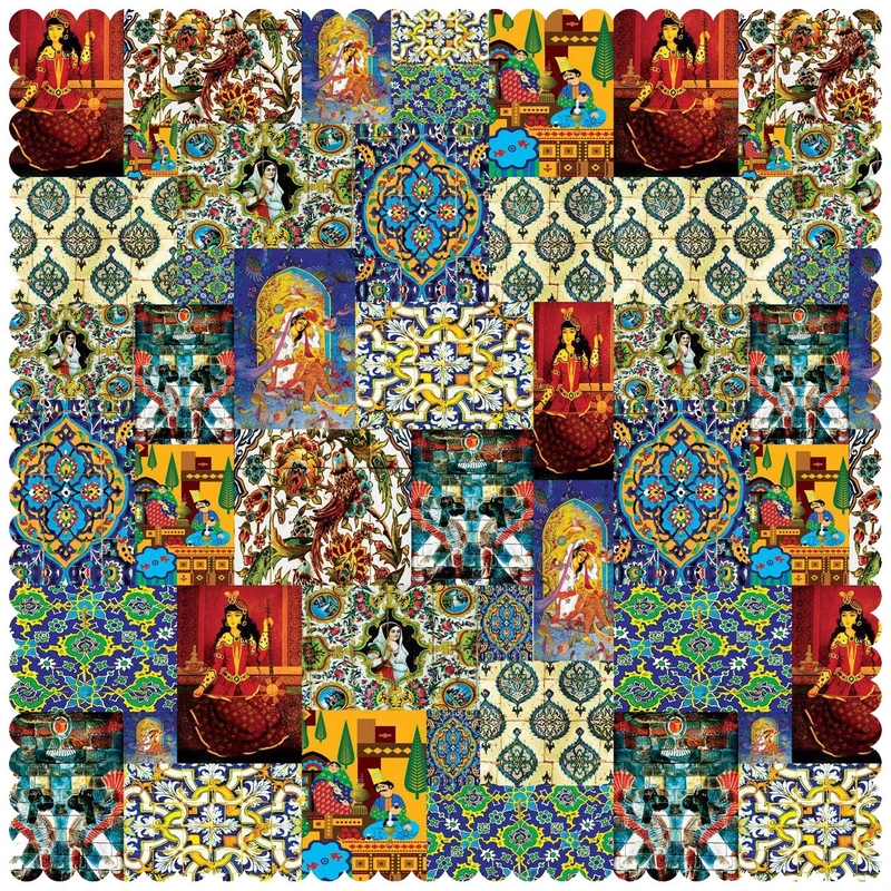 رومیزی رنس مدل T1-42132 سایز 90x95 سانتی متر