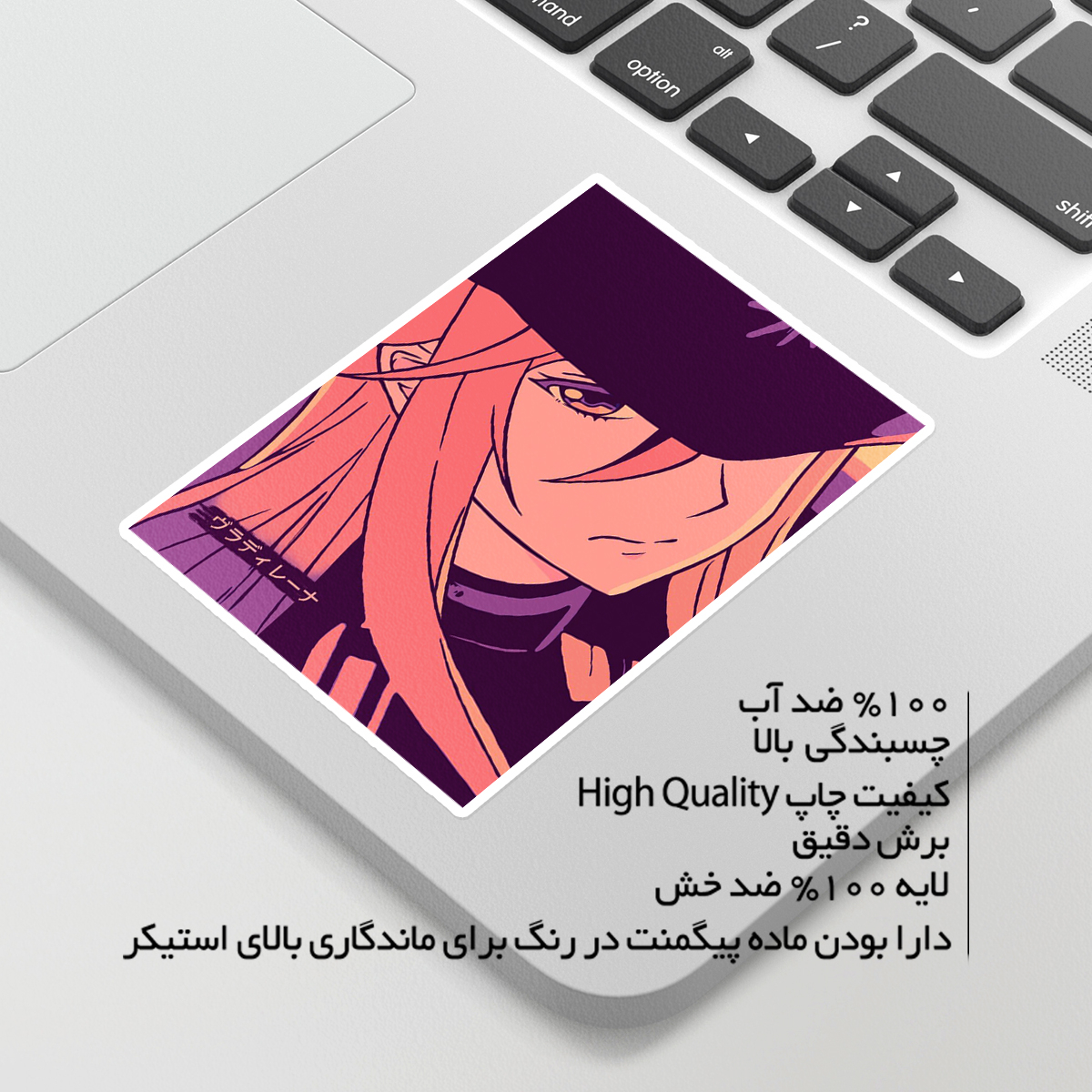 استیکر لپ تاپ ماسا دیزاین طرح ANIME مدل STKA00303