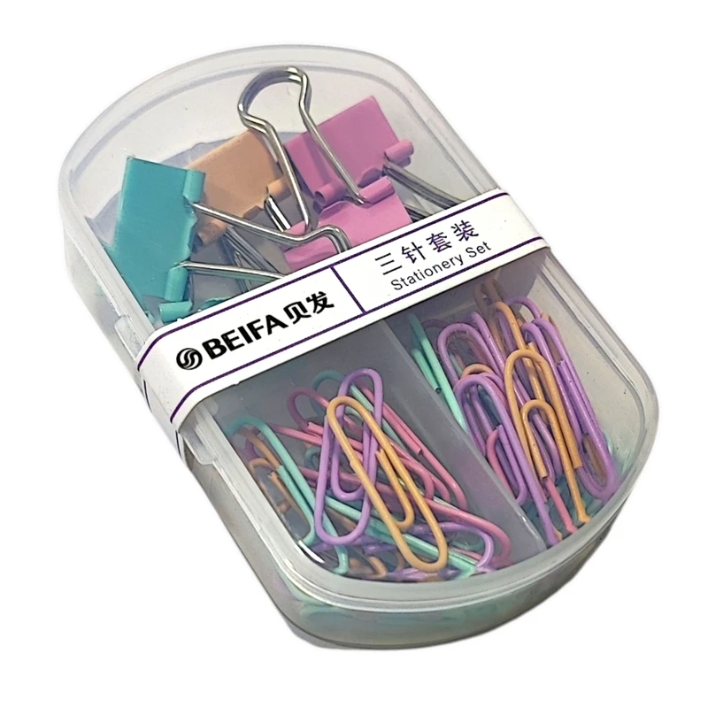 گیره کاغذ بیفا مدل 98000 بسته 50 عددی