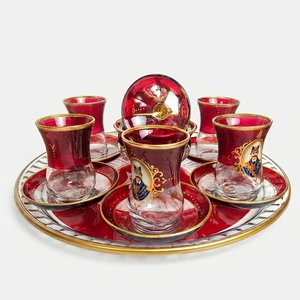 سرویس چای خوری 15پارچه طرح شاه عباسی