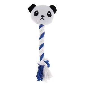 اسباب بازی سگ سری Rope Toys مدل Panda Head Squeaker