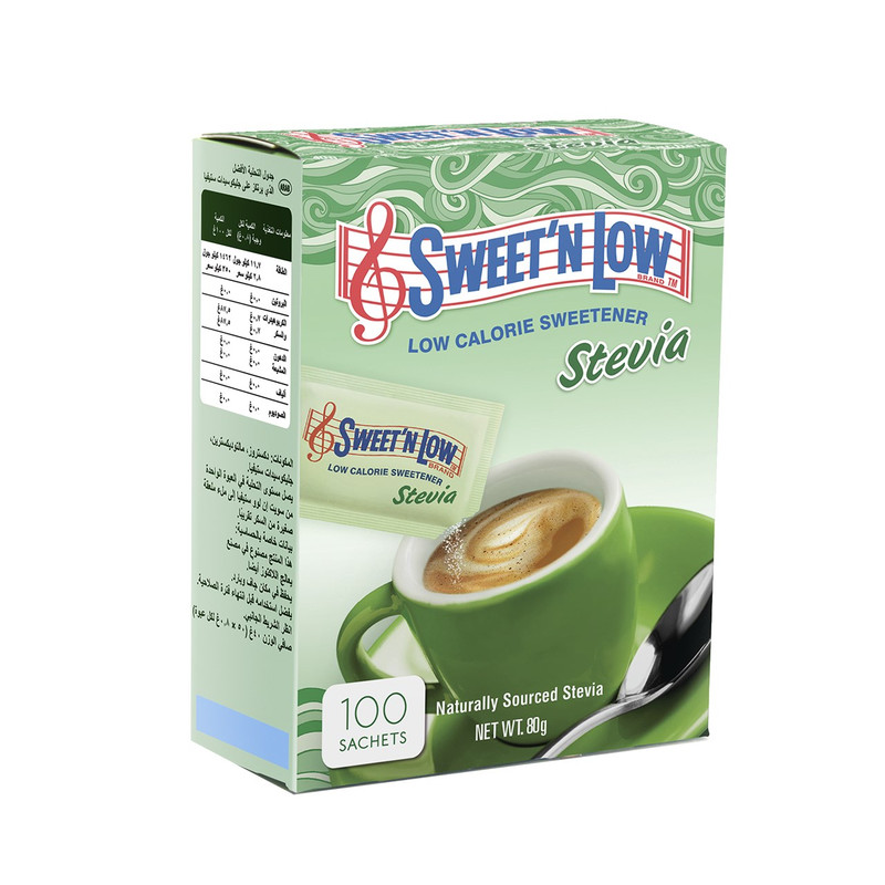 ساشه شیرین کننده سوئیت اند لو مدل Stevia بسته 100 عددی