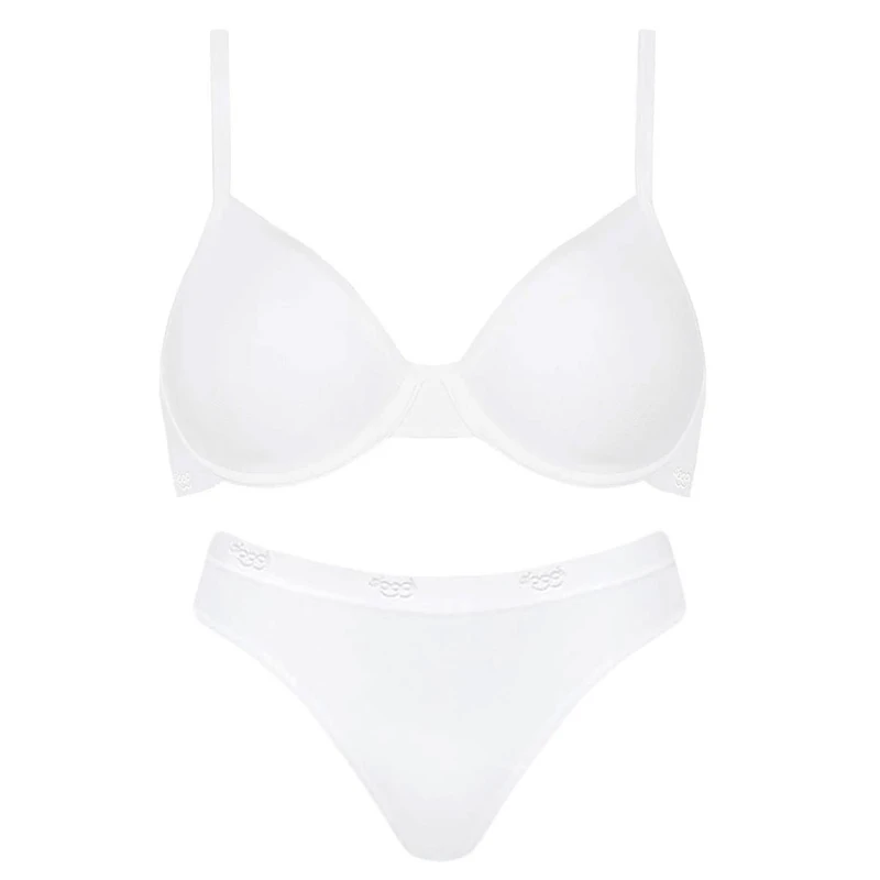 ست شورت و سوتین زنانه نخی اسلوگی مدل EK102