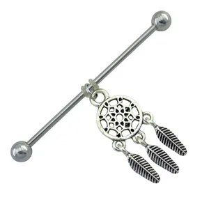 پیرسینگ گوش زنانه ژوپینگ مدل اینداستریال طرح دریم کچر کد P4030