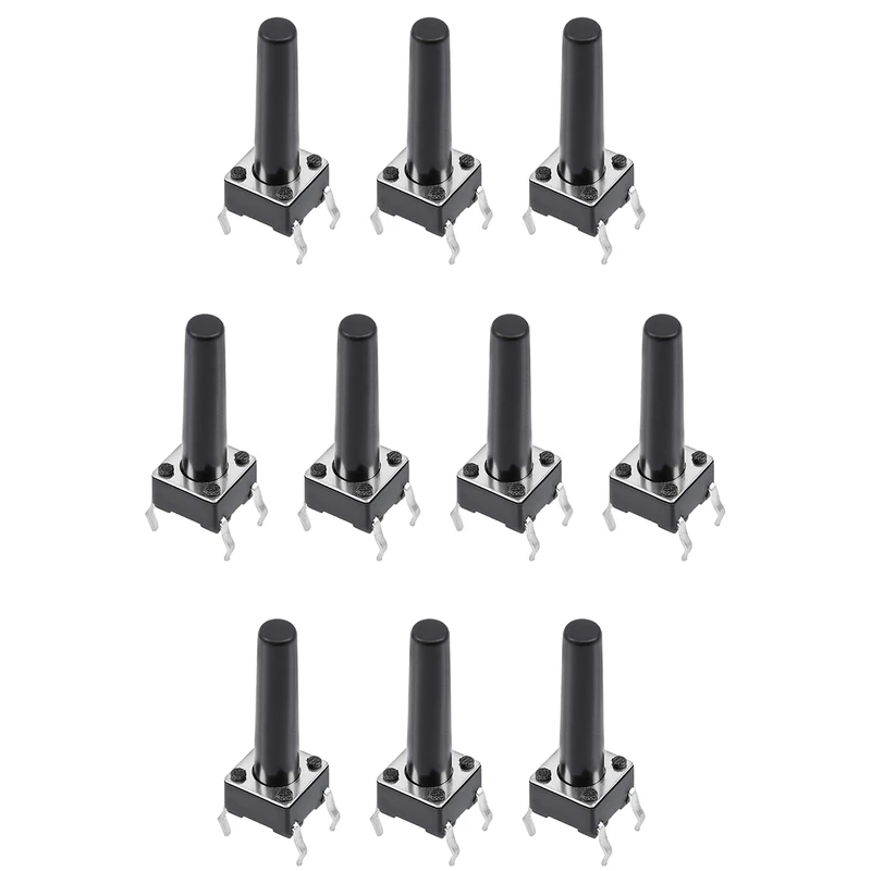 میکرو سوئیچ مدل Vertical-6×6×17-4P بسته 10 عددی