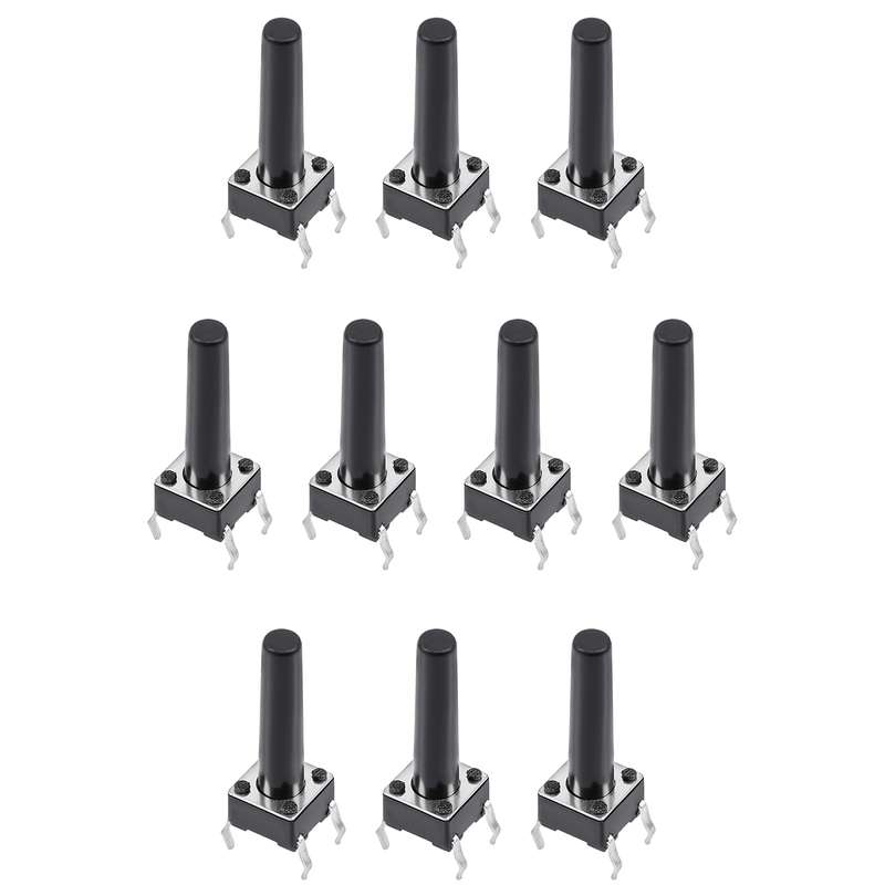 میکرو سوئیچ مدل Vertical-6×6×17-4P بسته 10 عددی