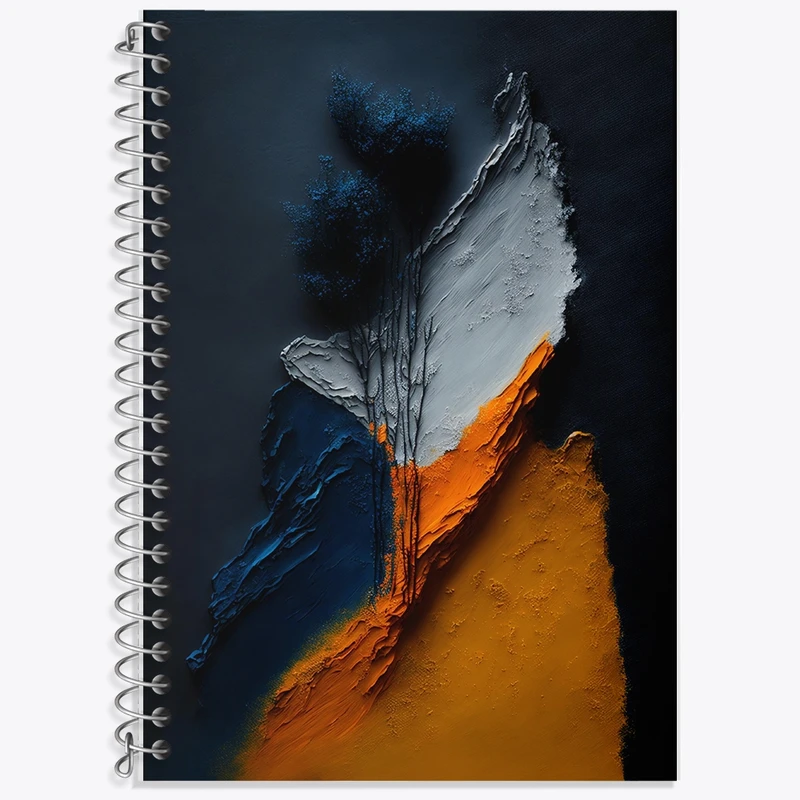 دفتر زبان 50 برگ خندالو مدل دو خط طرح انتزاعی کد F2363