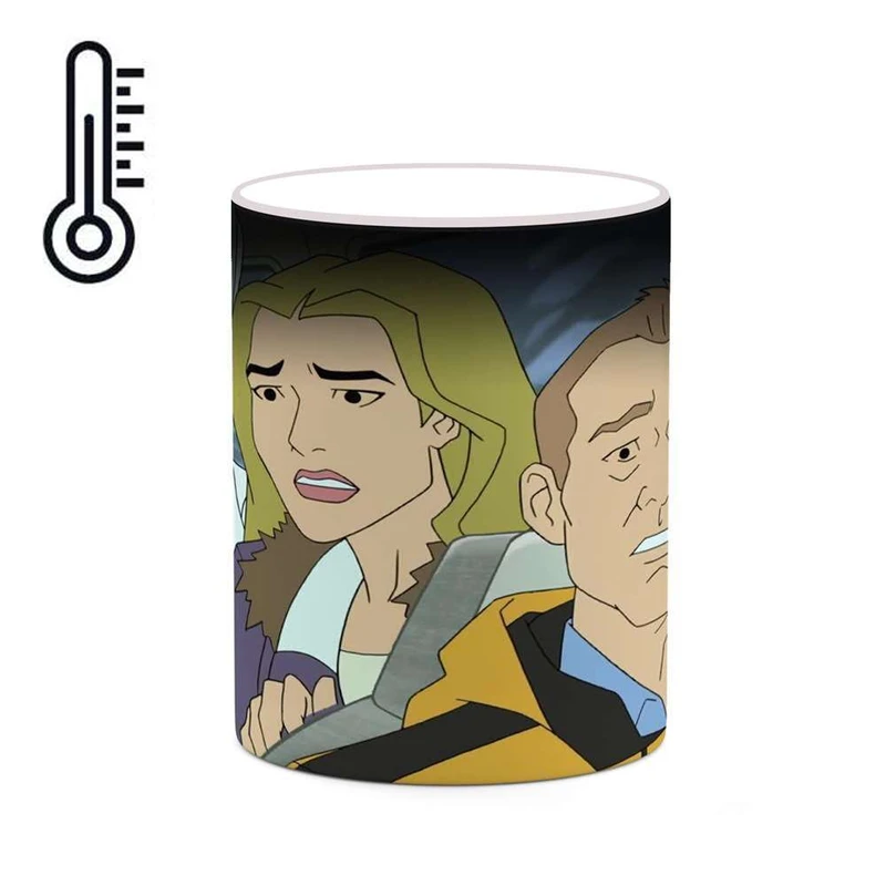 ماگ حرارتی کاکتی مدل کارتون Mike Tyson Mysteries کد mgh22772