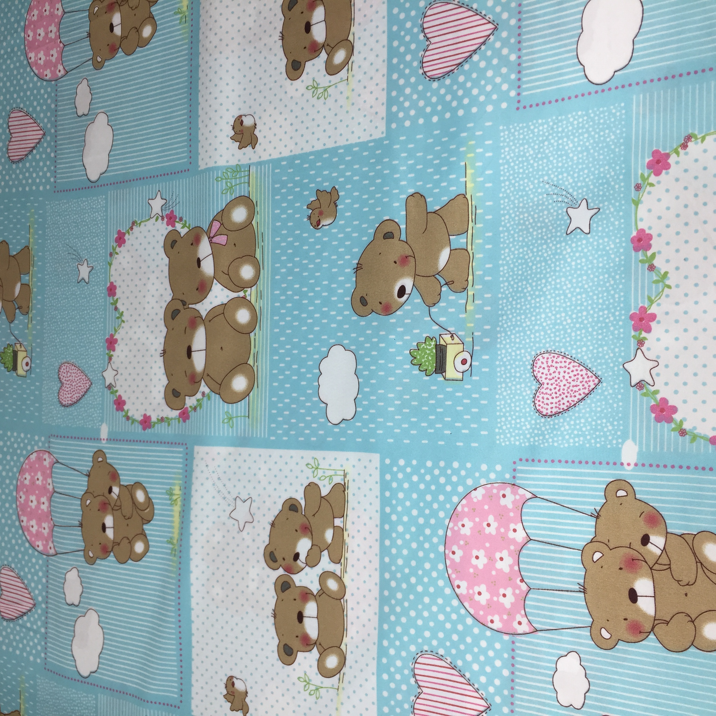 پارچه ملحفه کوکو جم مدل خرس