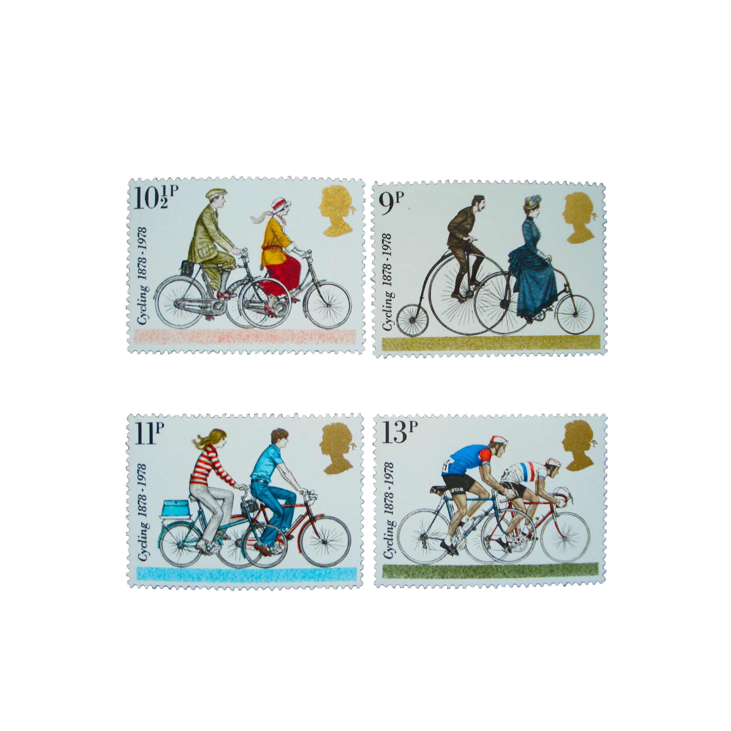 تمبر یادگاری مدل CYCLING کد 003 مجموعه 4 عددی