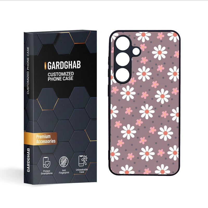 کاور گارد قاب مدل گل مناسب برای گوشی موبایل سامسونگ Galaxy S24