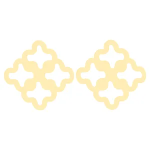 گوشواره طلا 18 عیار زنانه کرابو طرح اسلیمی مدل Kr5193