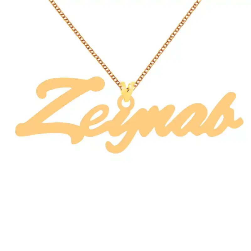 گردنبند طلا 18 عیار زنانه الن نار مدل طرح زينب کد ELN1113