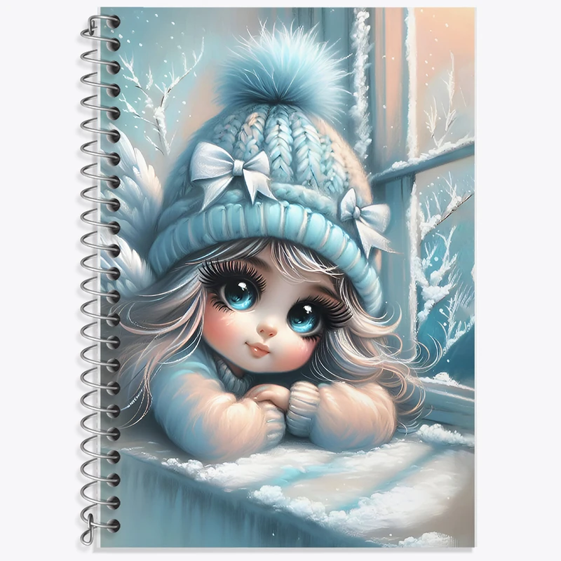 دفتر زبان 50 برگ خندالو مدل سه خط طرح دخترانه کد F7862