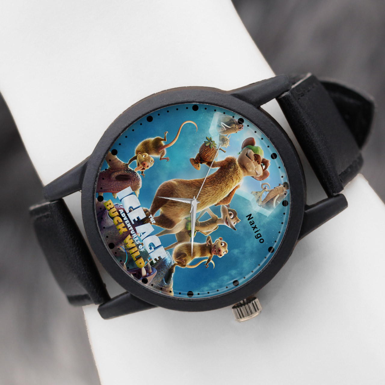 ساعت مچی عقربه ای ناکسیگو مدل The Ice Age Adventures of Buck Wild کد LF14037