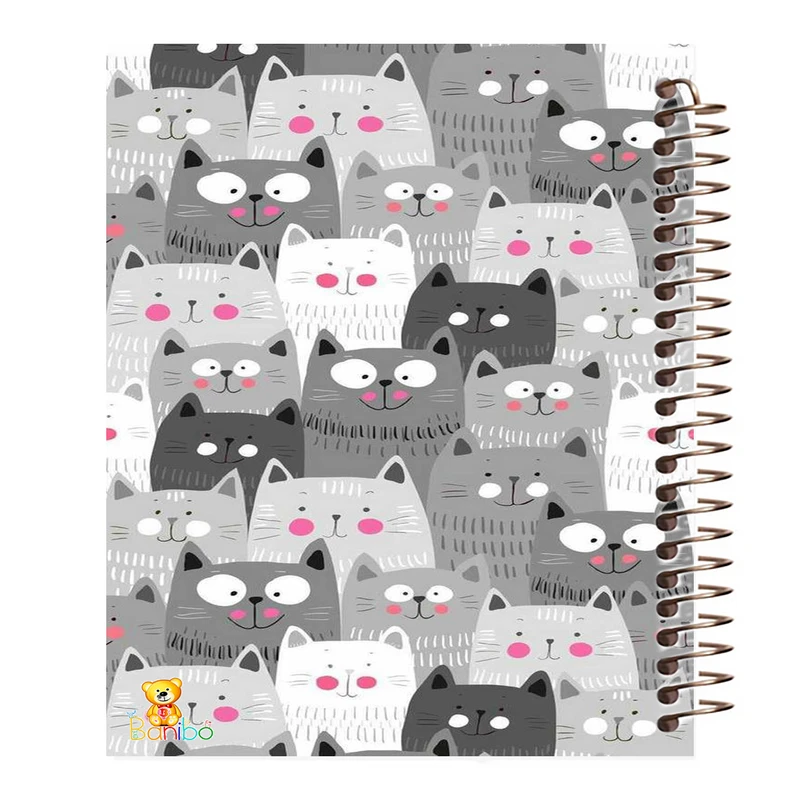 دفتر مشق 100 برگ بانیبو طرح  گربه کد 329