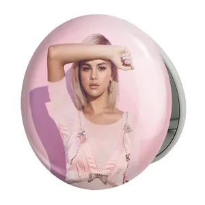 آینه جیبی خندالو طرح سلنا گومز Selena Gomez مدل تاشو کد 19206 