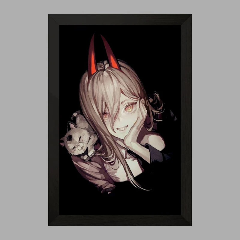 تابلو خندالو مدل ماکیما انیمه مرد اره ای Chainsaw Man  کد 23193