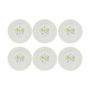 بشقاب غذاخوری چینی زرین ایران سری ایتالیا اف مدل والنسیا  بسته 6 عددی