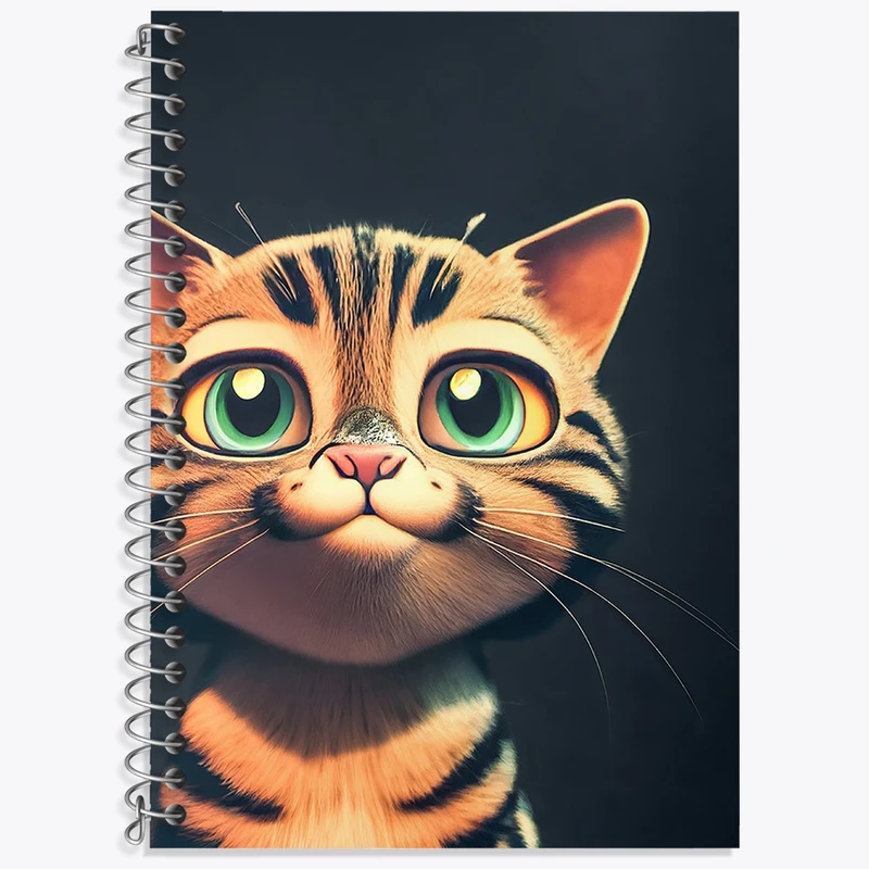 دفتر لغت 50 برگ خندالو طرح گربه بامزه کد N1663