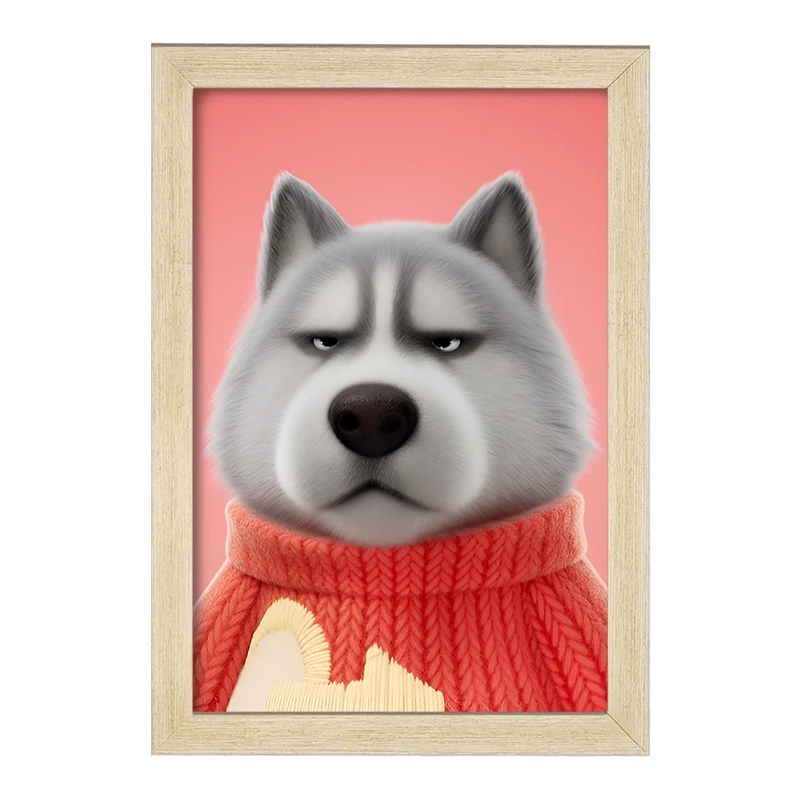 تابلو خندالو مدل سگ کد F10054