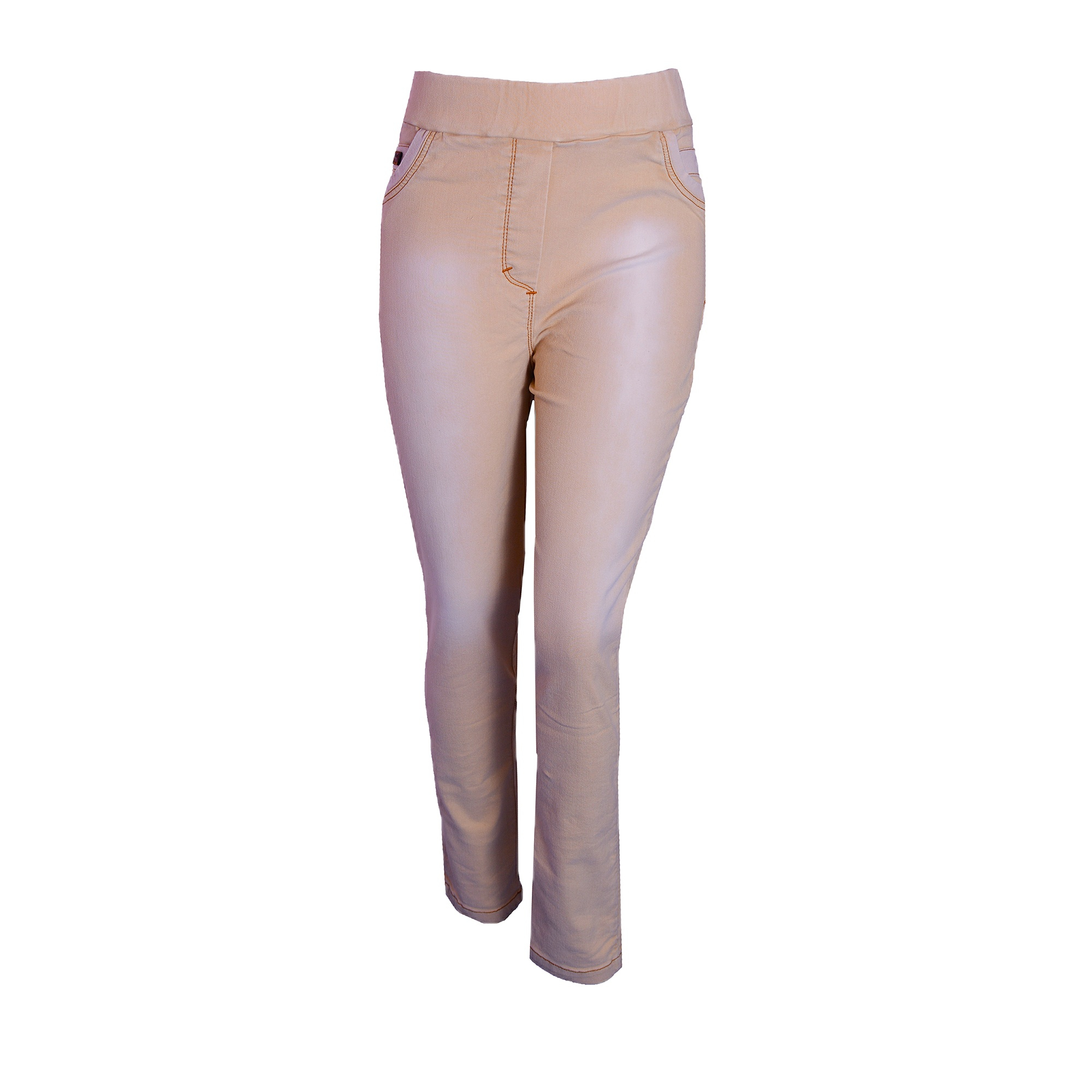 شلوار جین زنانه مدل NJ-MB82040-TLI-K رنگ کرم