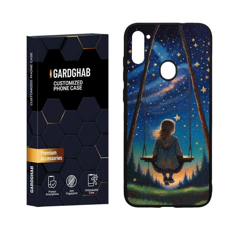  کاور گارد قاب مدل پشت گلس دخترانه مناسب برای گوشی موبایل سامسونگ Galaxy A11 / M11