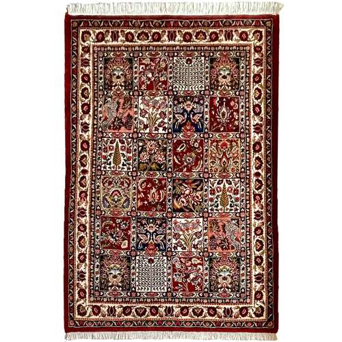 فرش دستباف دو متری مدل بختیاری خشتی کد 1135
