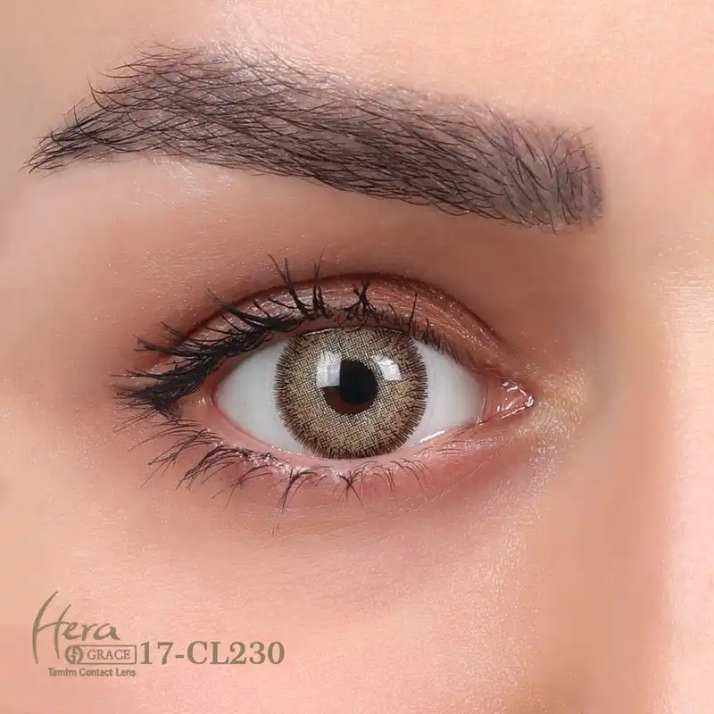 لنز چشم گریس هرا شماره 17 رنگ سبز عسلی