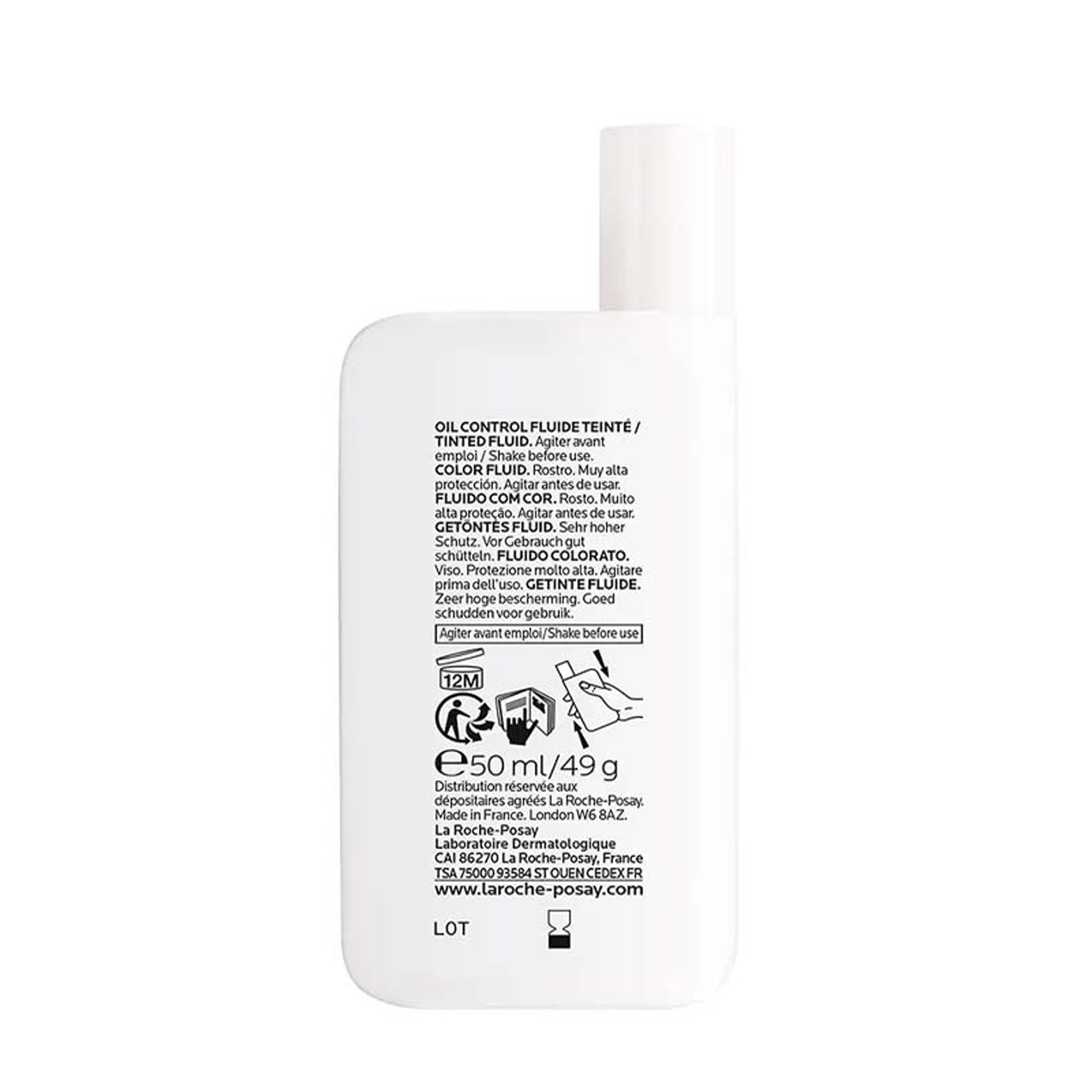 فلویید ضد آفتاب رنگی لاروش پوزای SPF 50 مدل Anthelios UVMune400 مناسب پوستهای چرب حجم 50 میلیلیتر فلویید ضد آفتاب رنگی لاروش پوزای SPF 50 مدل Anthelios UVMune400 مناسب پوستهای چرب حجم 50 میلیلیتر