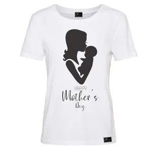 تی شرت آستین کوتاه زنانه مدل MOTHERS DAY کد B0134 رنگ سفید