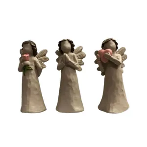 مجسمه دنیا دکوری سرمد مدل فرشته مجموعه 3 عددی