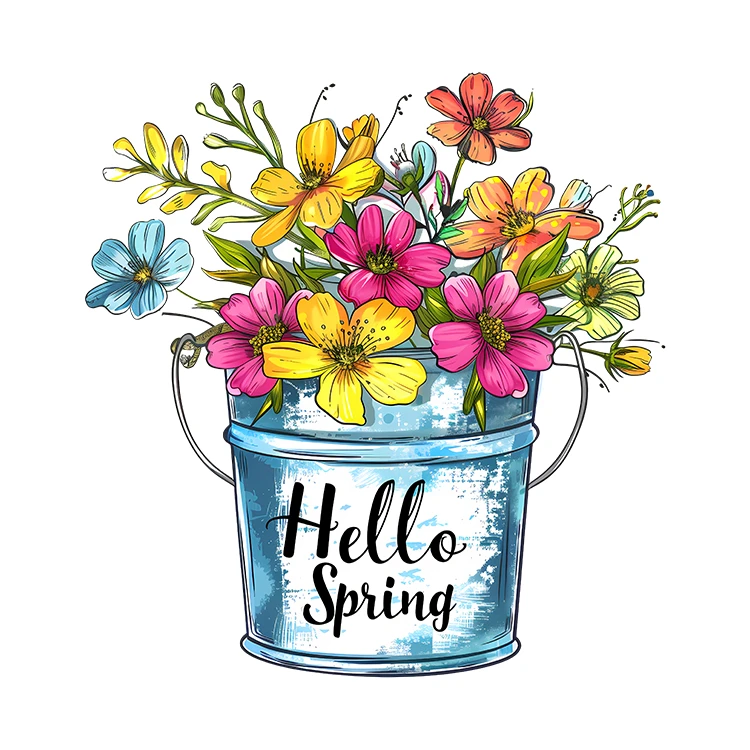 استیکر پارچه و لباس پاد آفرین مدل گل کد S411