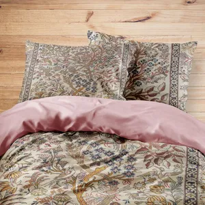 سرویس روتختی مدوپد طرح فرش اصفهان درختی حیواندار مدل C-Ghom008 یک نفره 4 تکه