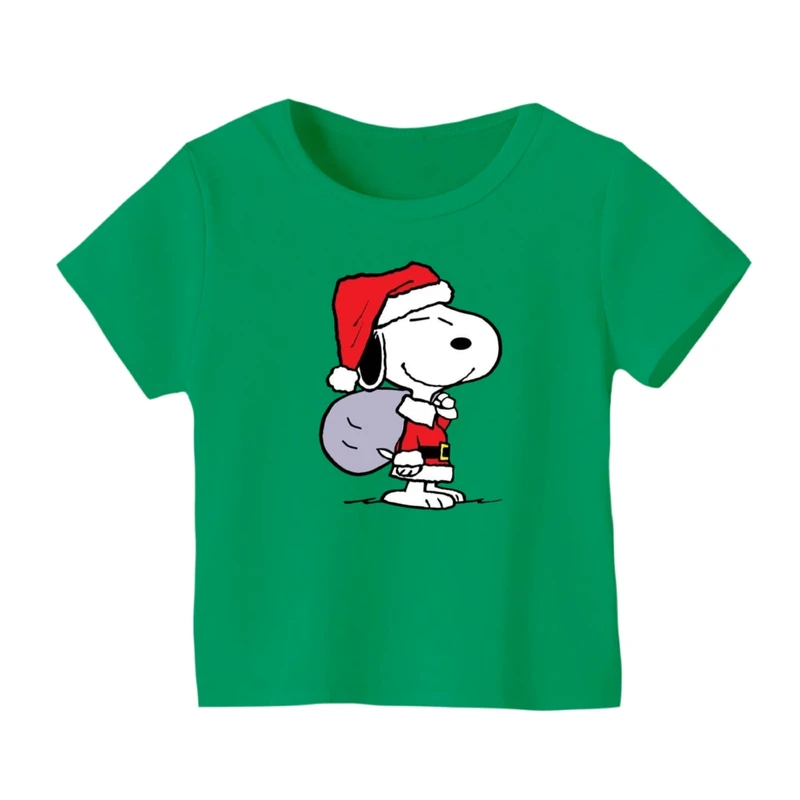 تی شرت آستین کوتاه بچگانه مدل اسنوپی کریسمس کد 1