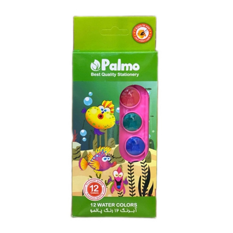 آبرنگ 12 رنگ پالمو مدل A12