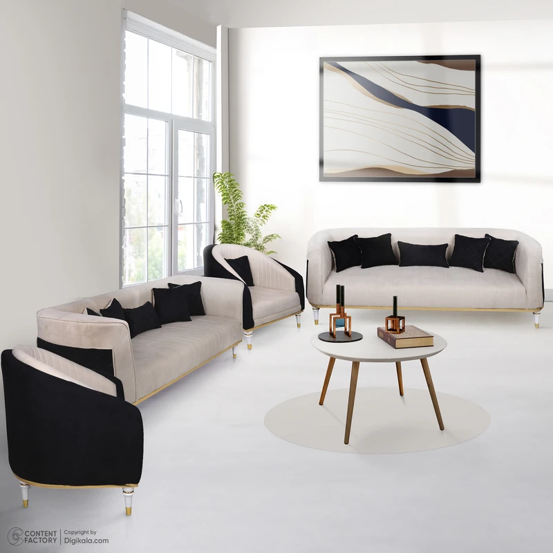 عکس شماره 19 : مبل راحتی هشت نفره صنعت آدلی مدل کویین