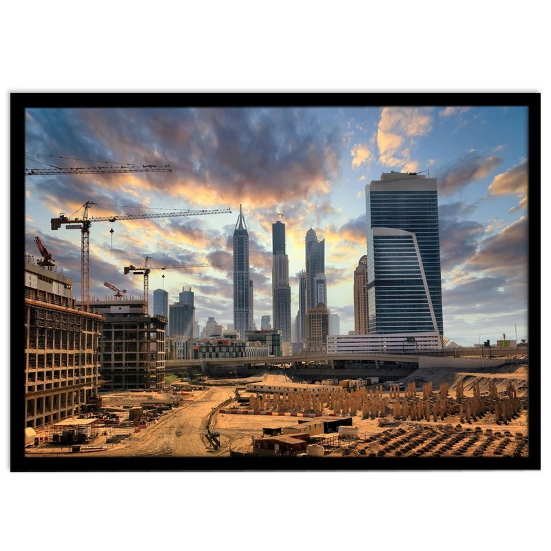 تابلو بکلیت طرح منظره شهر دوبی مدل B-S1520