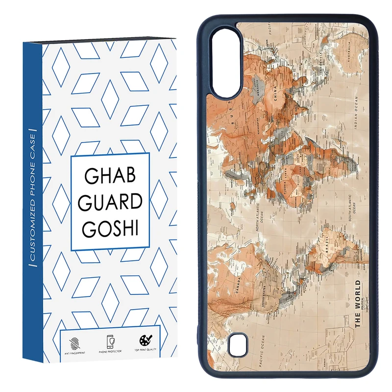 کاور قاب گارد گوشی طرح نقشه کد TPU-081 مناسب برای گوشی موبایل سامسونگ Galaxy M10