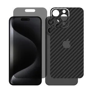 Glass Together model Privacy Screen Protector Suitable for Apple iPhone 16 Pro Max Mobile Phone with Back cover sticker