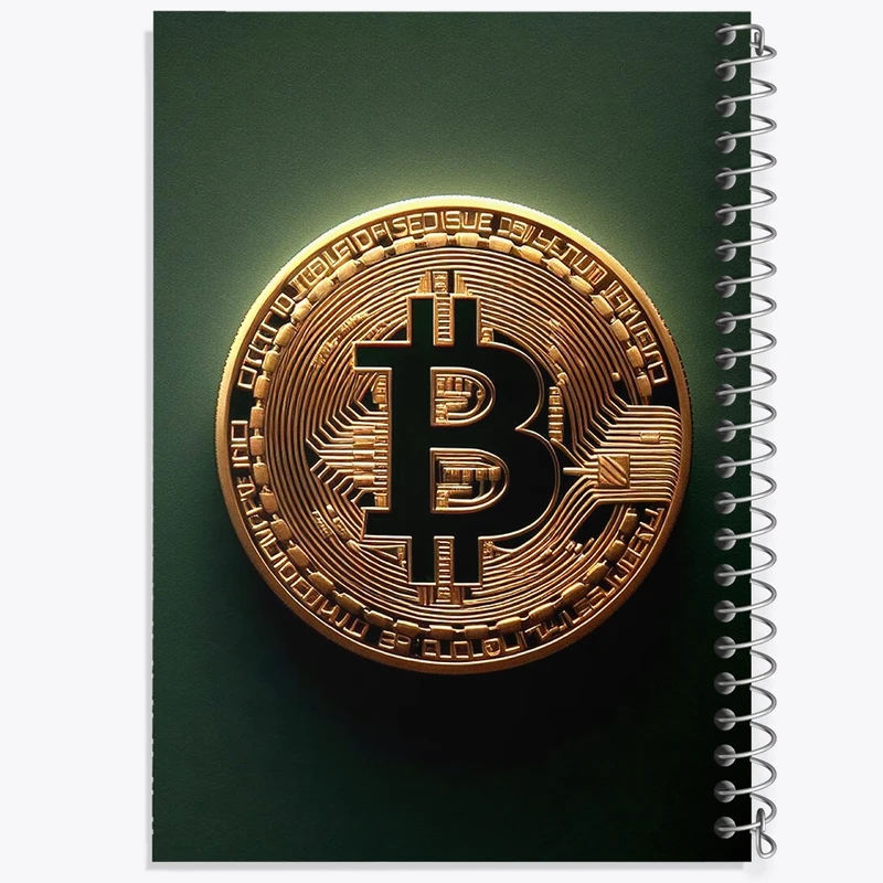 دفتر نت موسیقی 50 برگ خندالو مدل بیت کوین (Bitcoin) کد F909